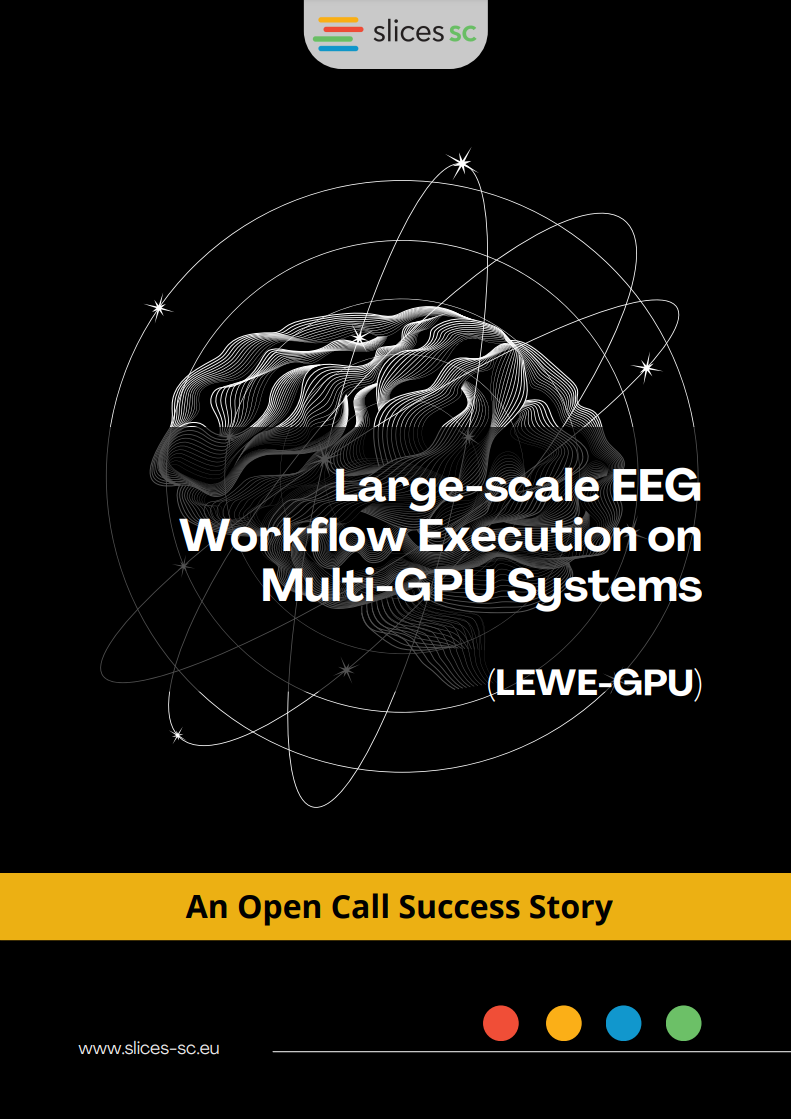 An Open Call Success Story II: Large-scale EEG Workflow Execution on Multi-GPU Systems